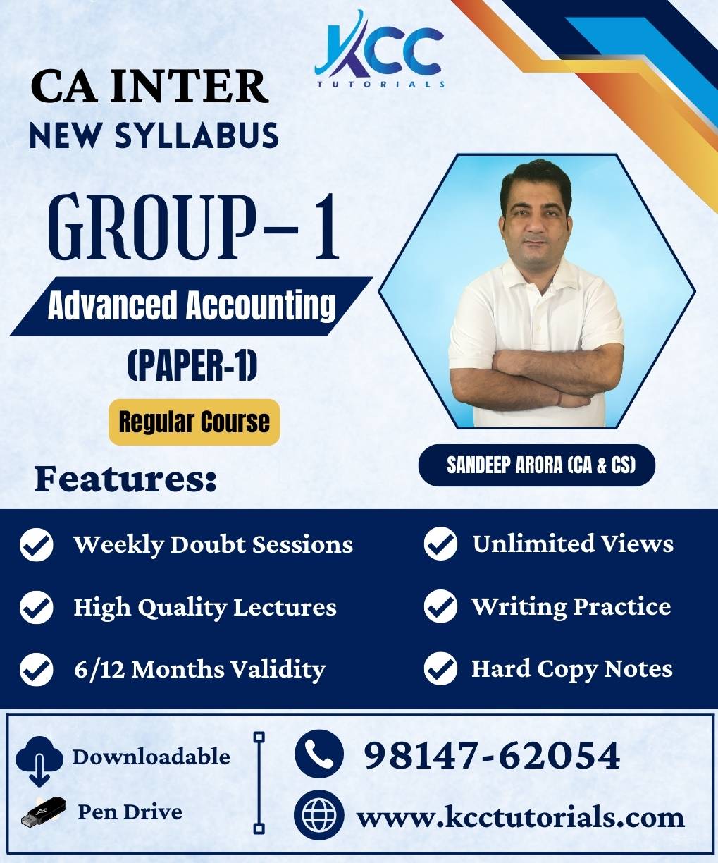 Best & Affordable CA Inter Advanced Accounting Video Lectures