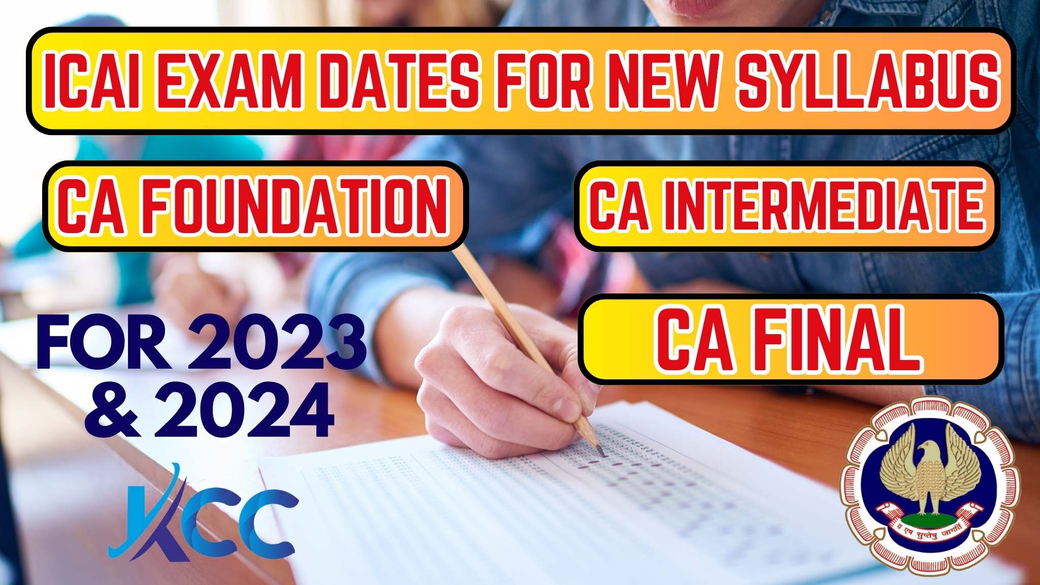 CA Intermediate May, 2024 Exams Date